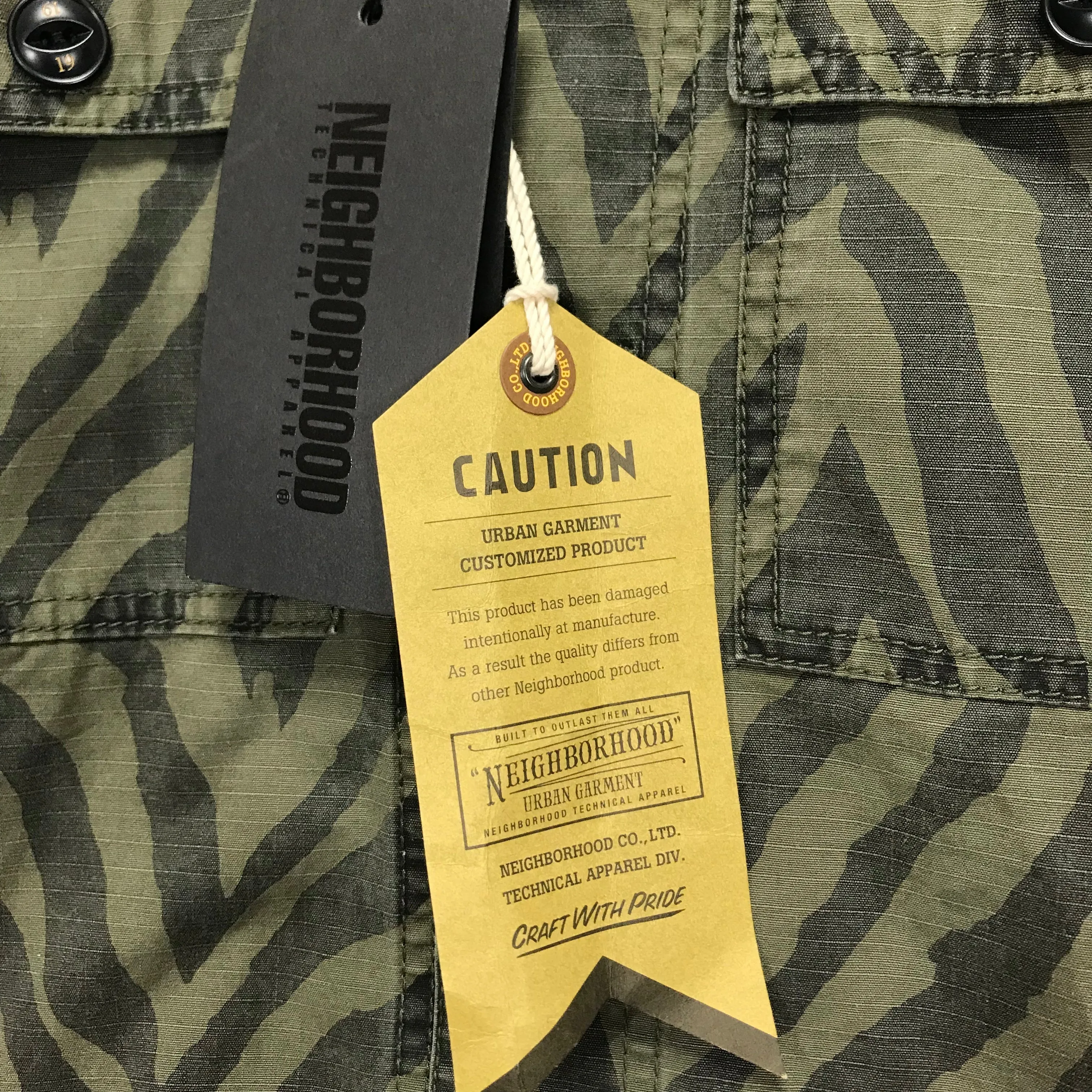 [S] DS! Neighborhood 14AW MIL-BDU Zebra C-Shirt Jacket