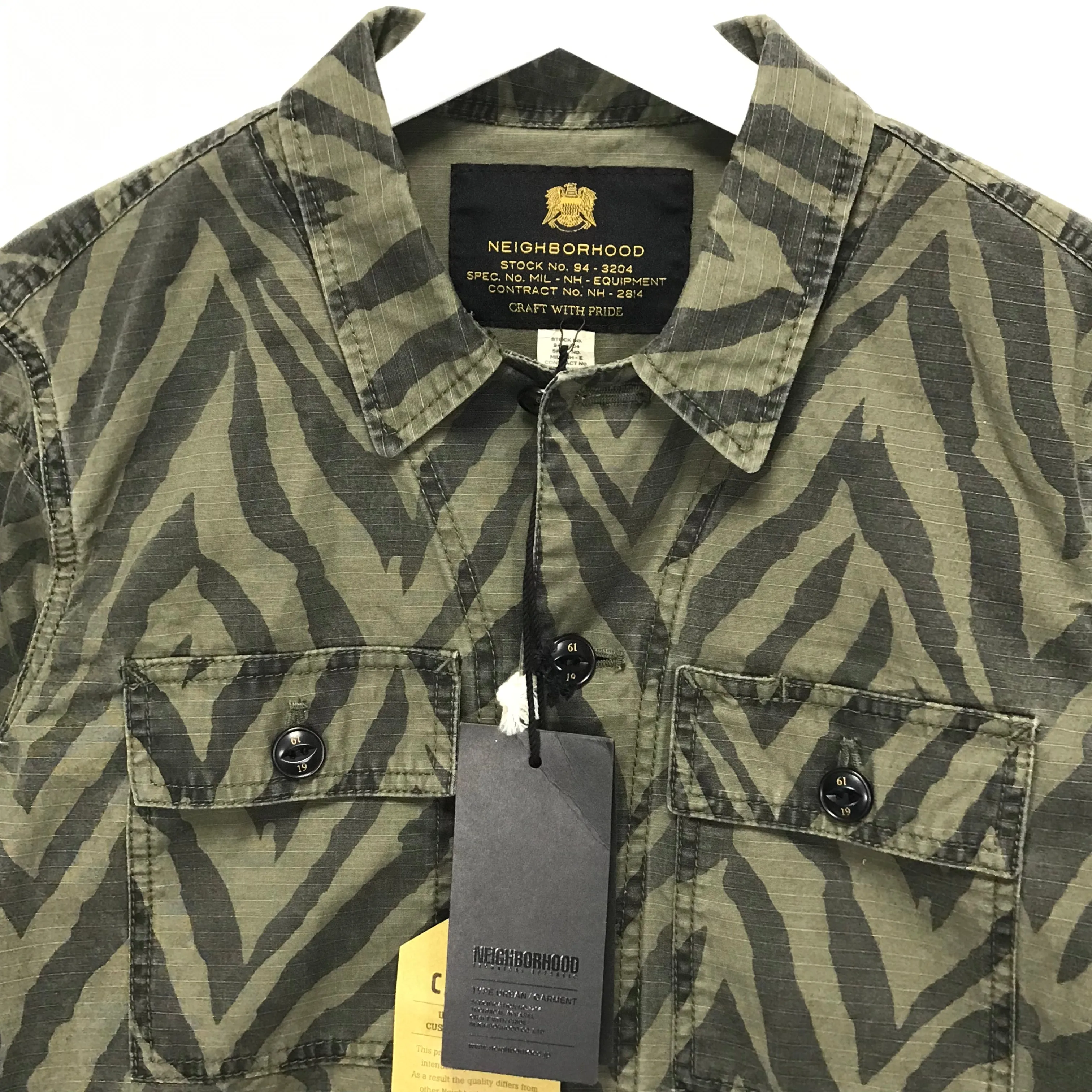 [S] DS! Neighborhood 14AW MIL-BDU Zebra C-Shirt Jacket