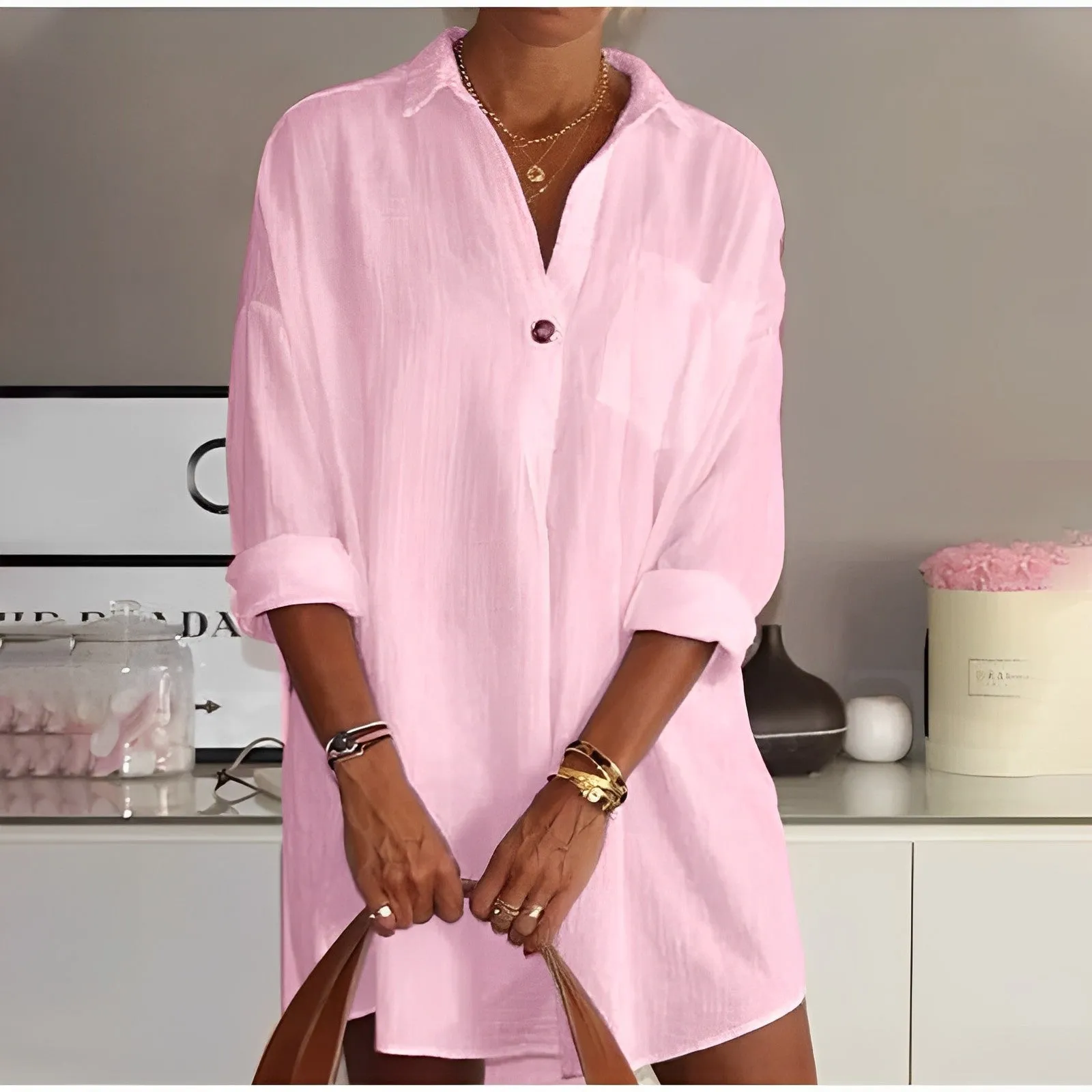 Sara® | Half Sleeve Loose Shirt