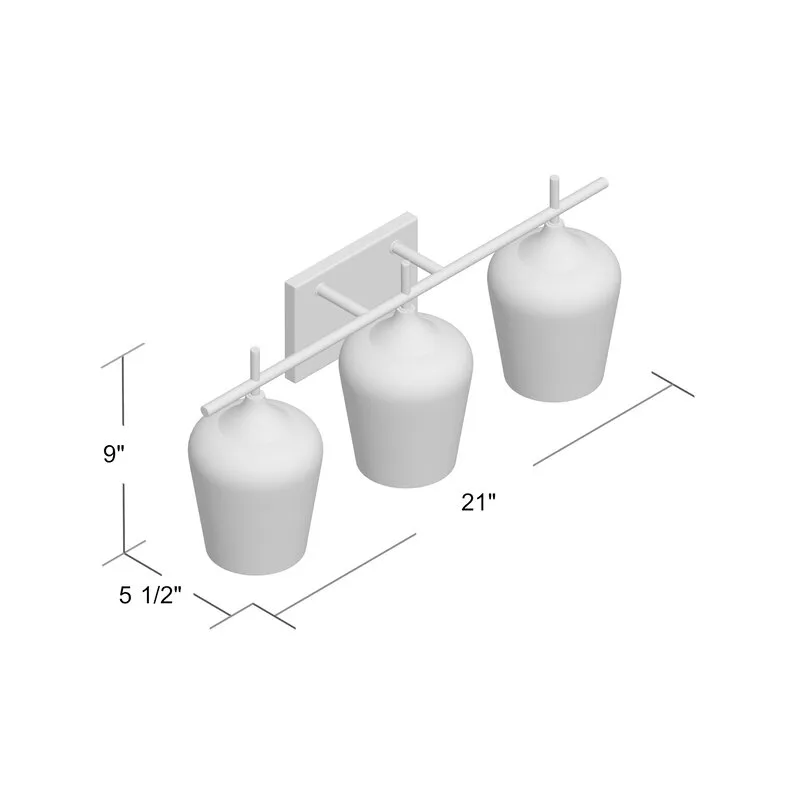 Savoy House 8-4030-3-11 Octave - Three Light 21" Bath Bar, Polished Chrome Finish with Clear Glass! Retails $182 W/Tax!