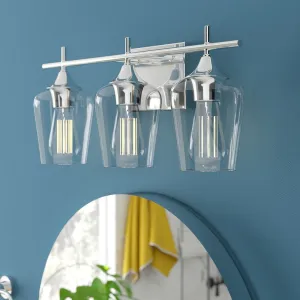 Savoy House 8-4030-3-11 Octave - Three Light 21" Bath Bar, Polished Chrome Finish with Clear Glass! Retails $182 W/Tax!