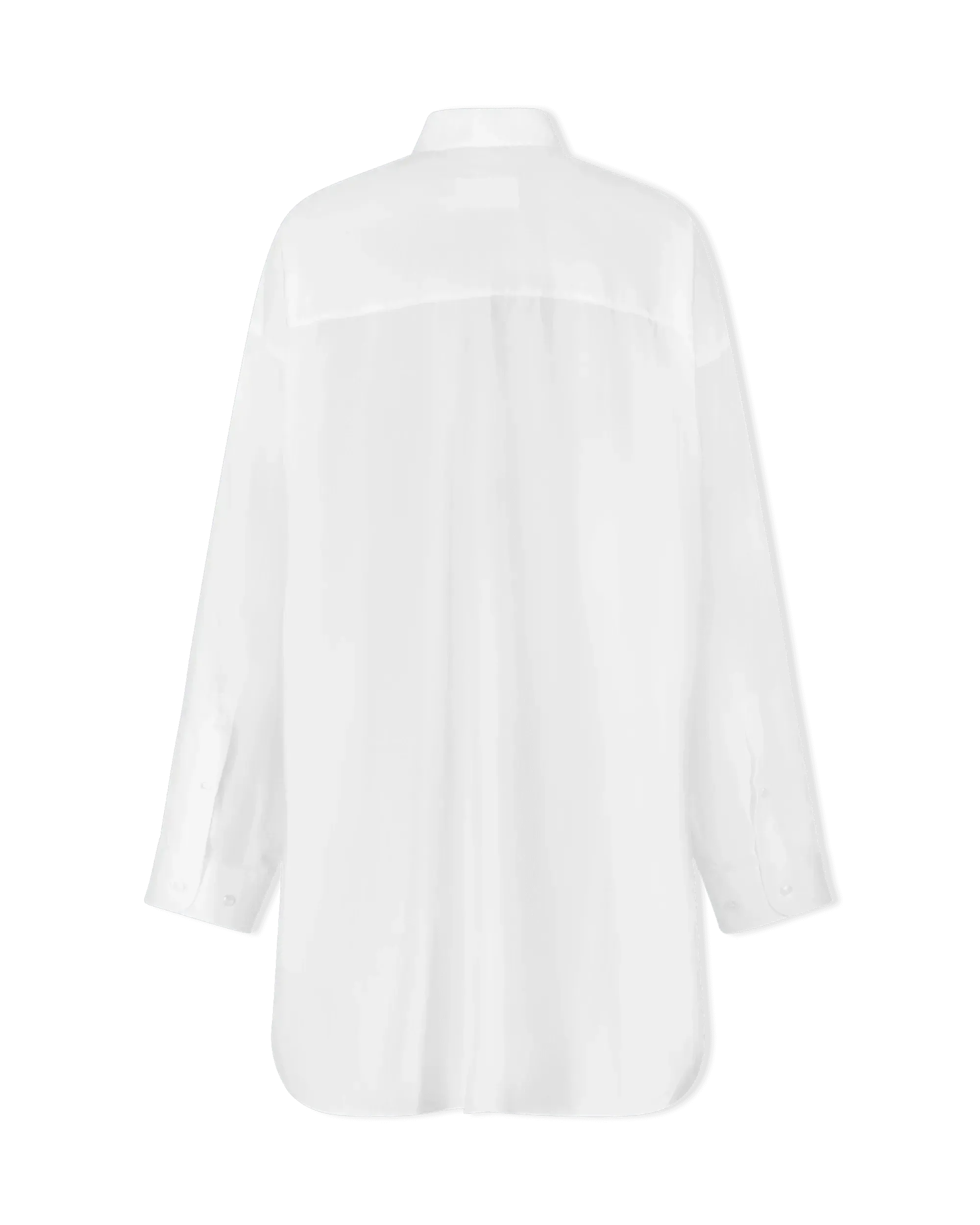 Semi-Sheer Shirt Dress
