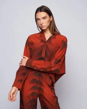 shirt - brick red