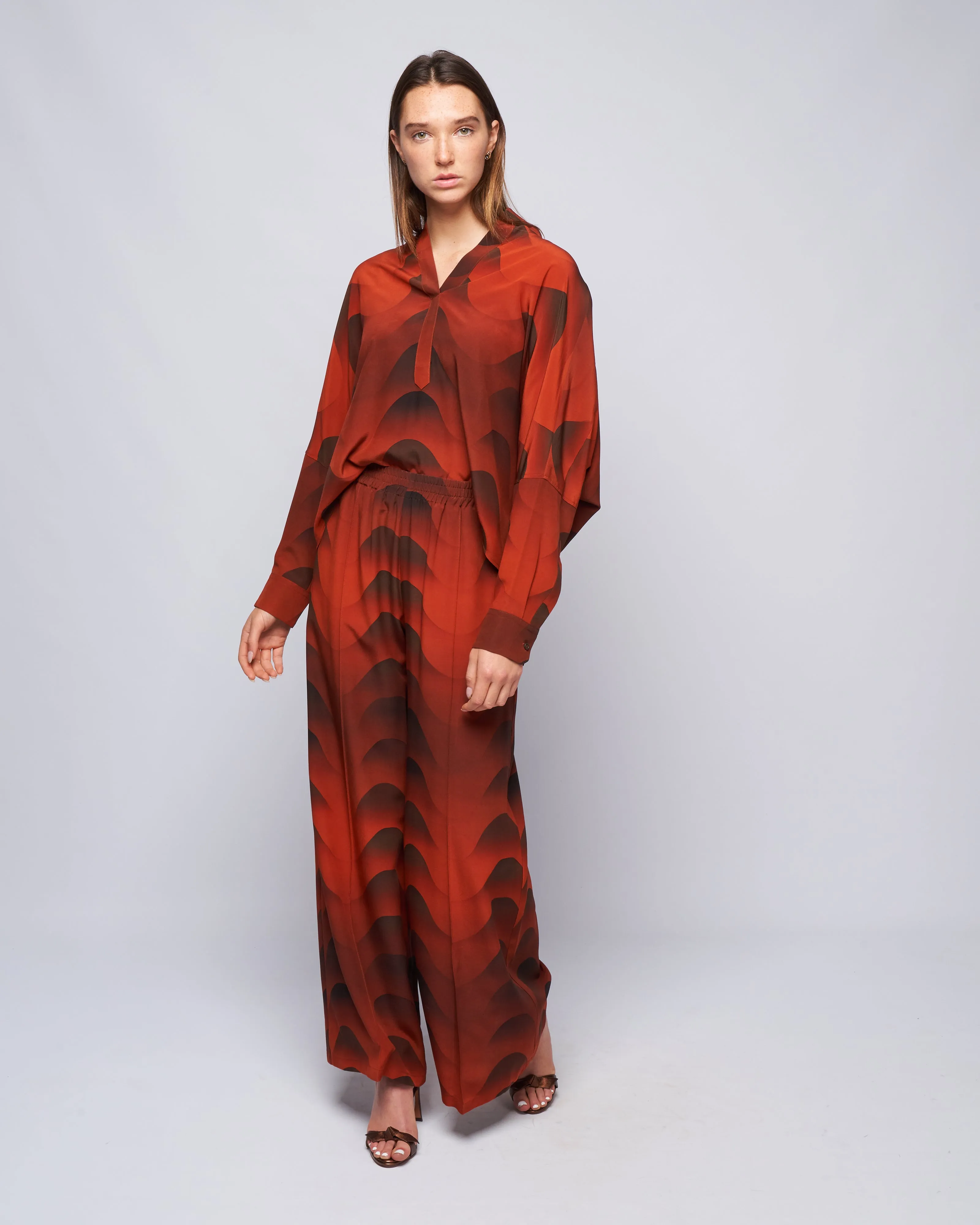 shirt - brick red