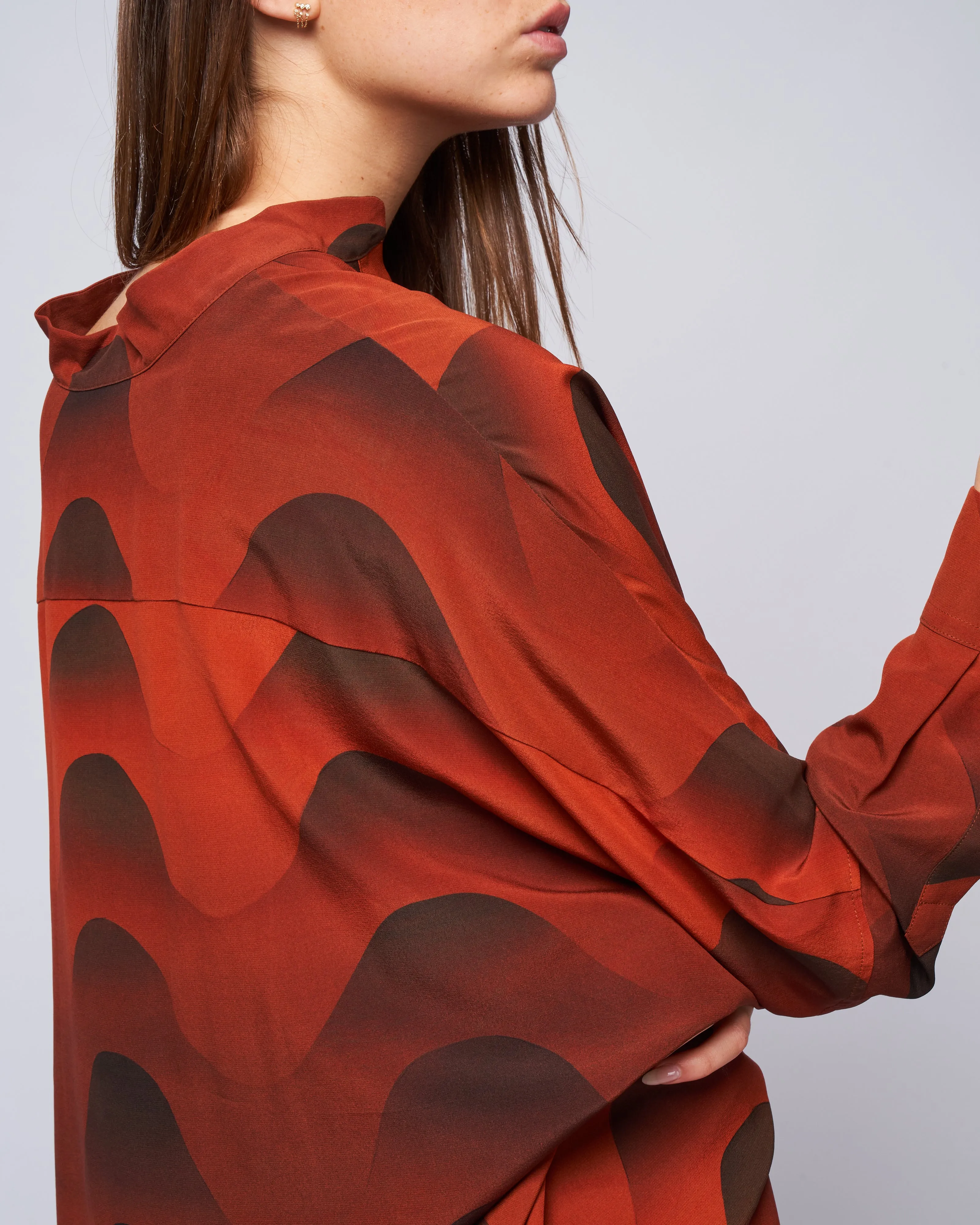 shirt - brick red