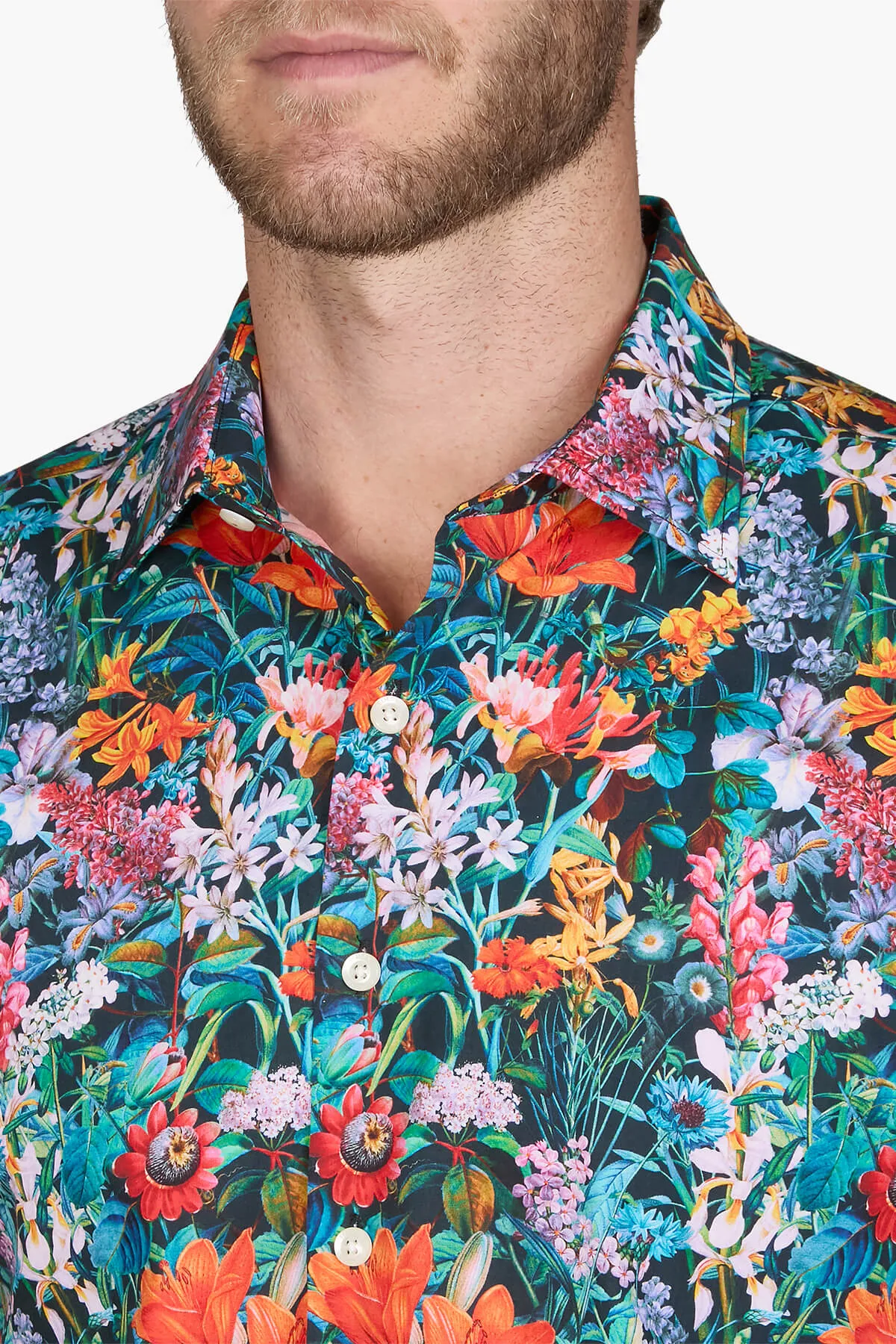SIMON CARTER | Wild bloom Digital Print Shirt
