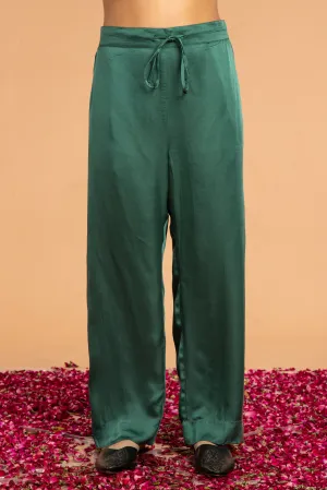 SLIM FIT PANTS -GREEN