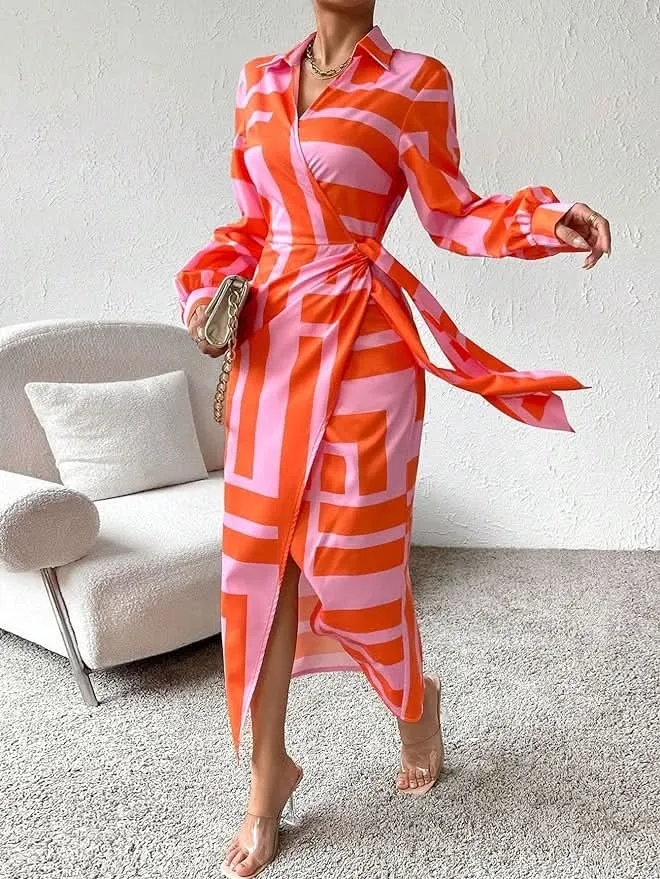 Solana | Printed Wrap Dress