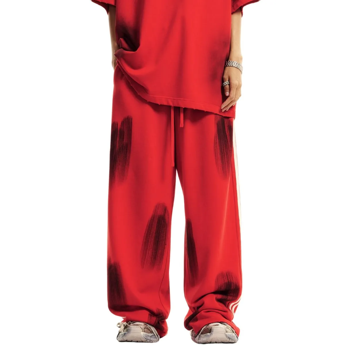 Spray Dye Straight Leg Pants