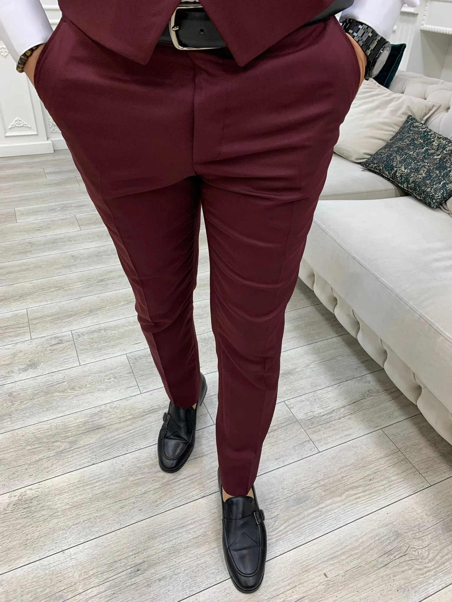 Stefano Bordo Slim Fit Three-Piece Suit