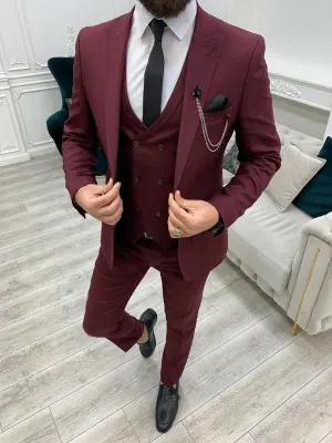 Stefano Bordo Slim Fit Three-Piece Suit