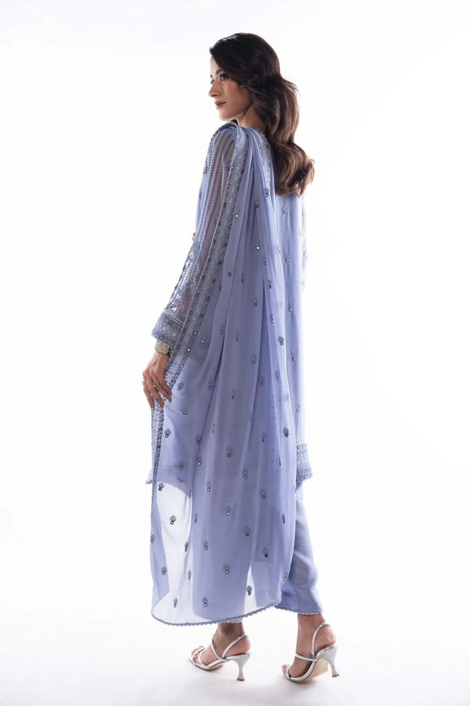 Stitched - 3 Pc Chiffon Outfit