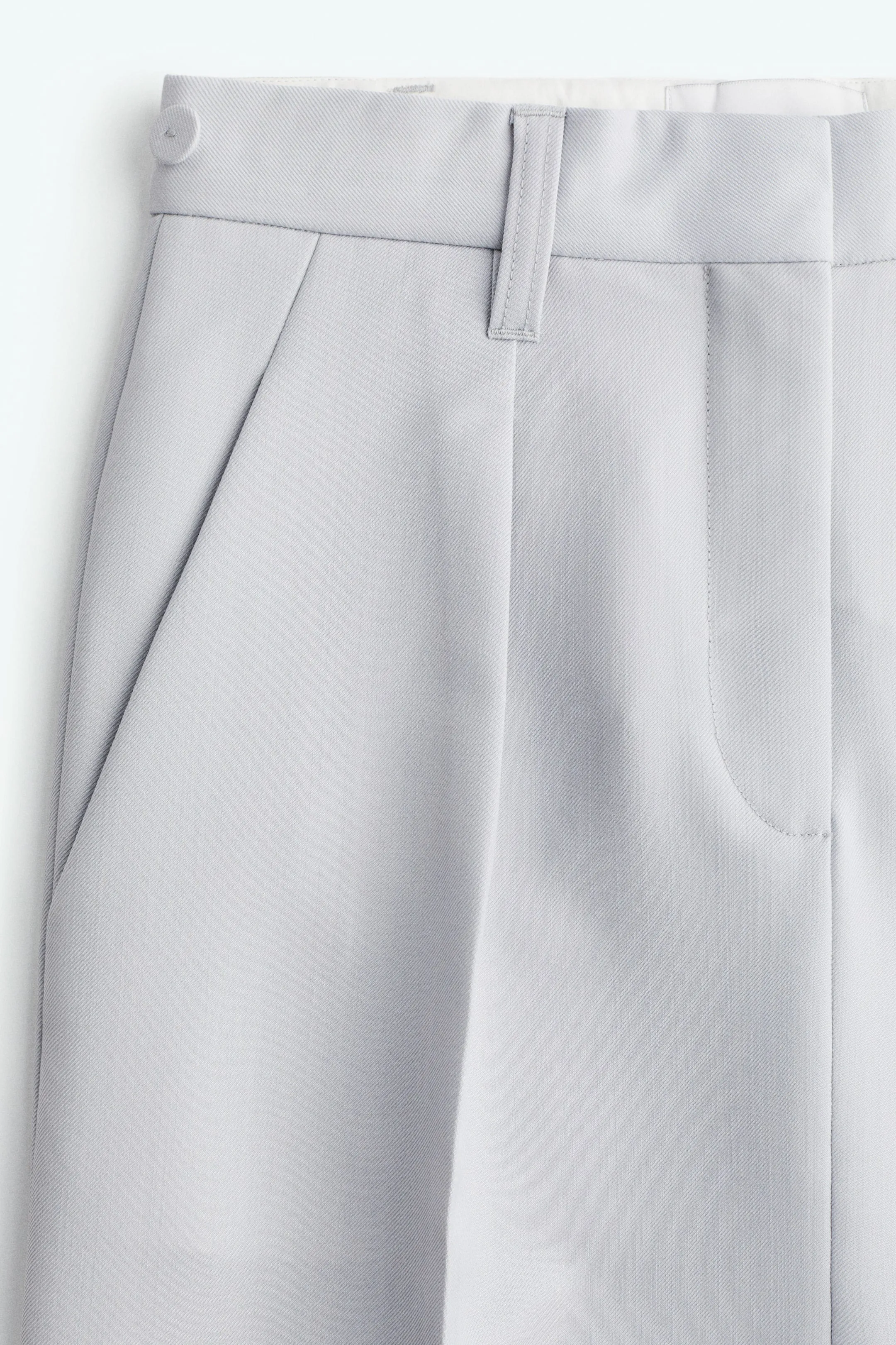 Tailored wool-blend skirt