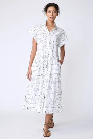 Tanya Shirt Dress - Horse Print
