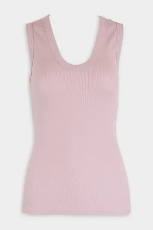 Textured Knit Sleeveless Top in Heather
