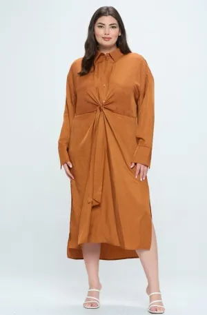 The Tyra Tie Dress - PLUS