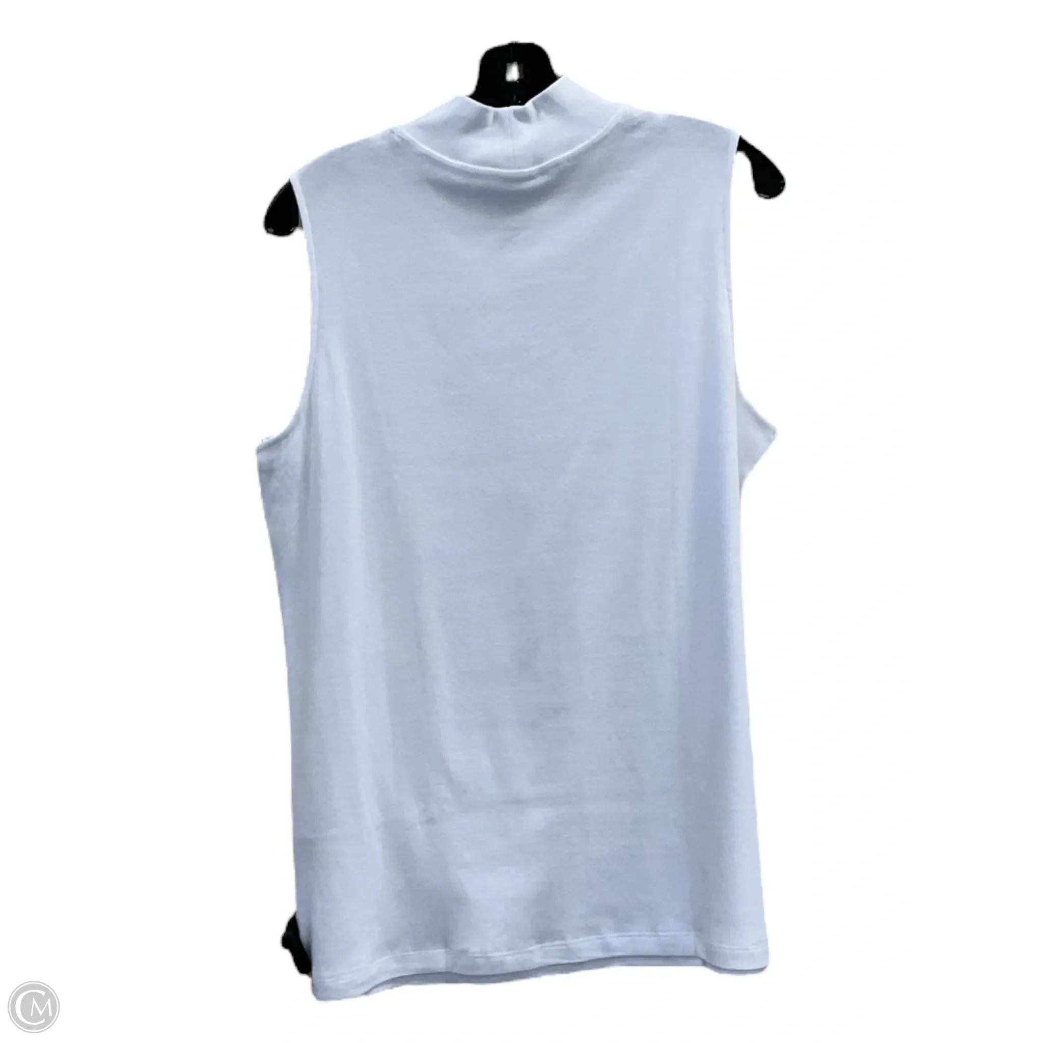 Top Sleeveless By Cj Banks In White, Size: 1x