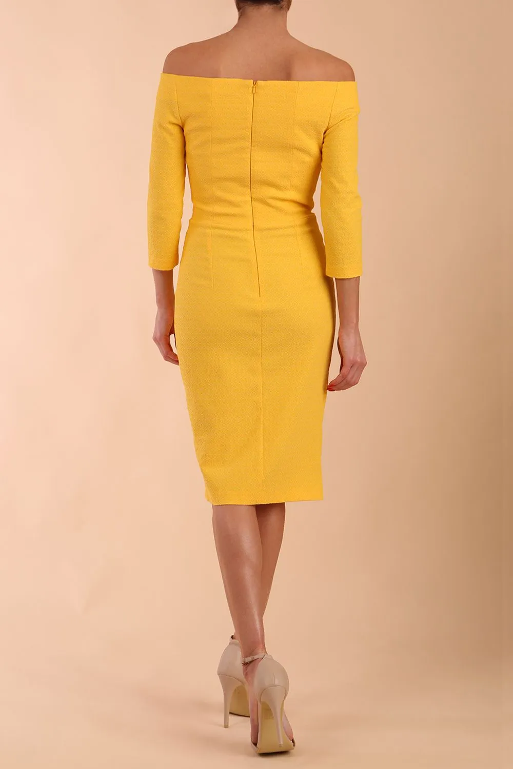 Trixie Off Shoulder Pencil Dress
