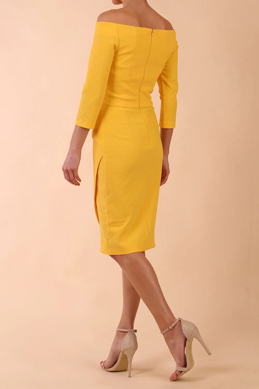 Trixie Off Shoulder Pencil Dress
