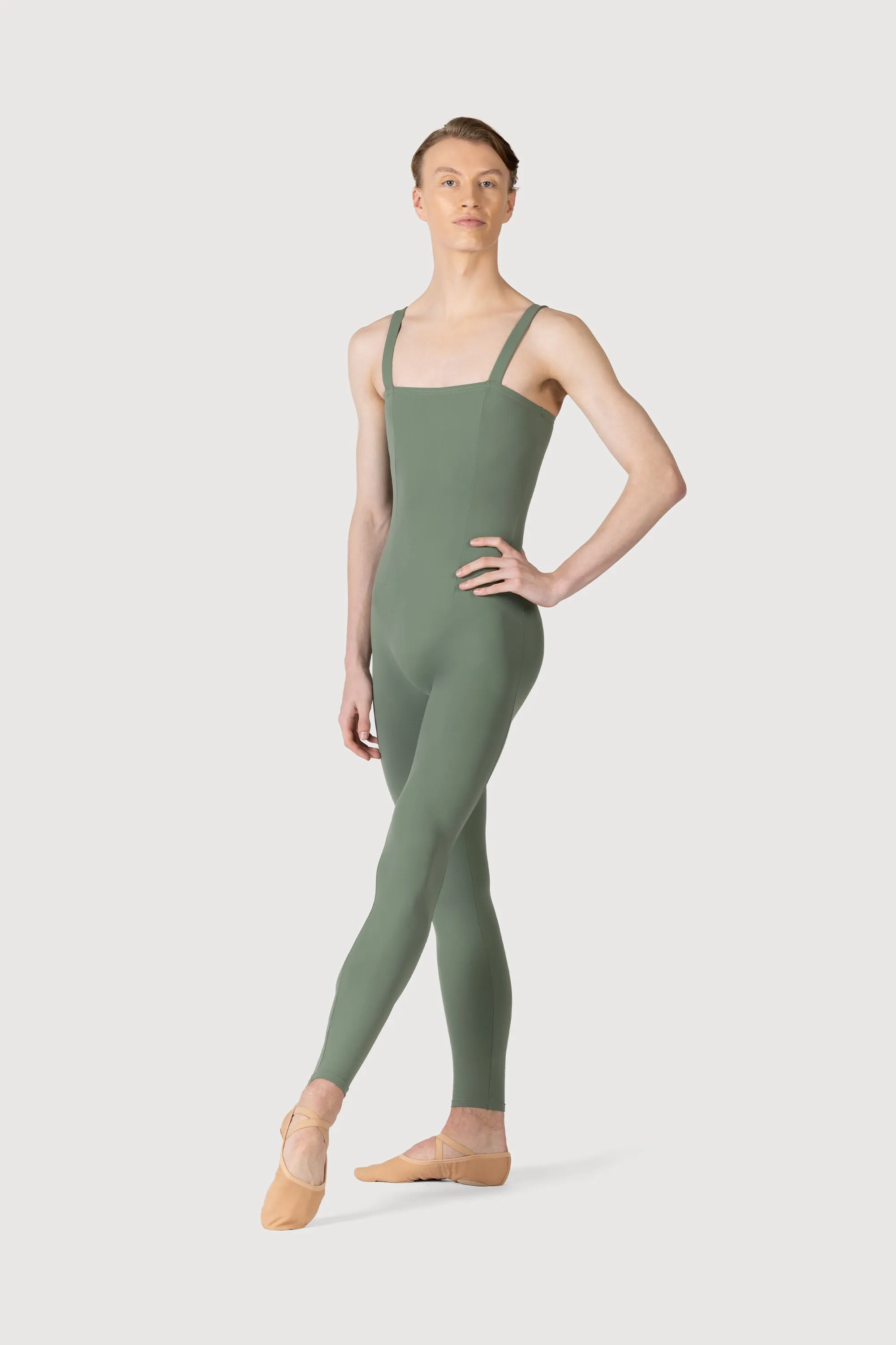 U3700M - Bloch Curtis Tank Strap Seamed Mens Unitard