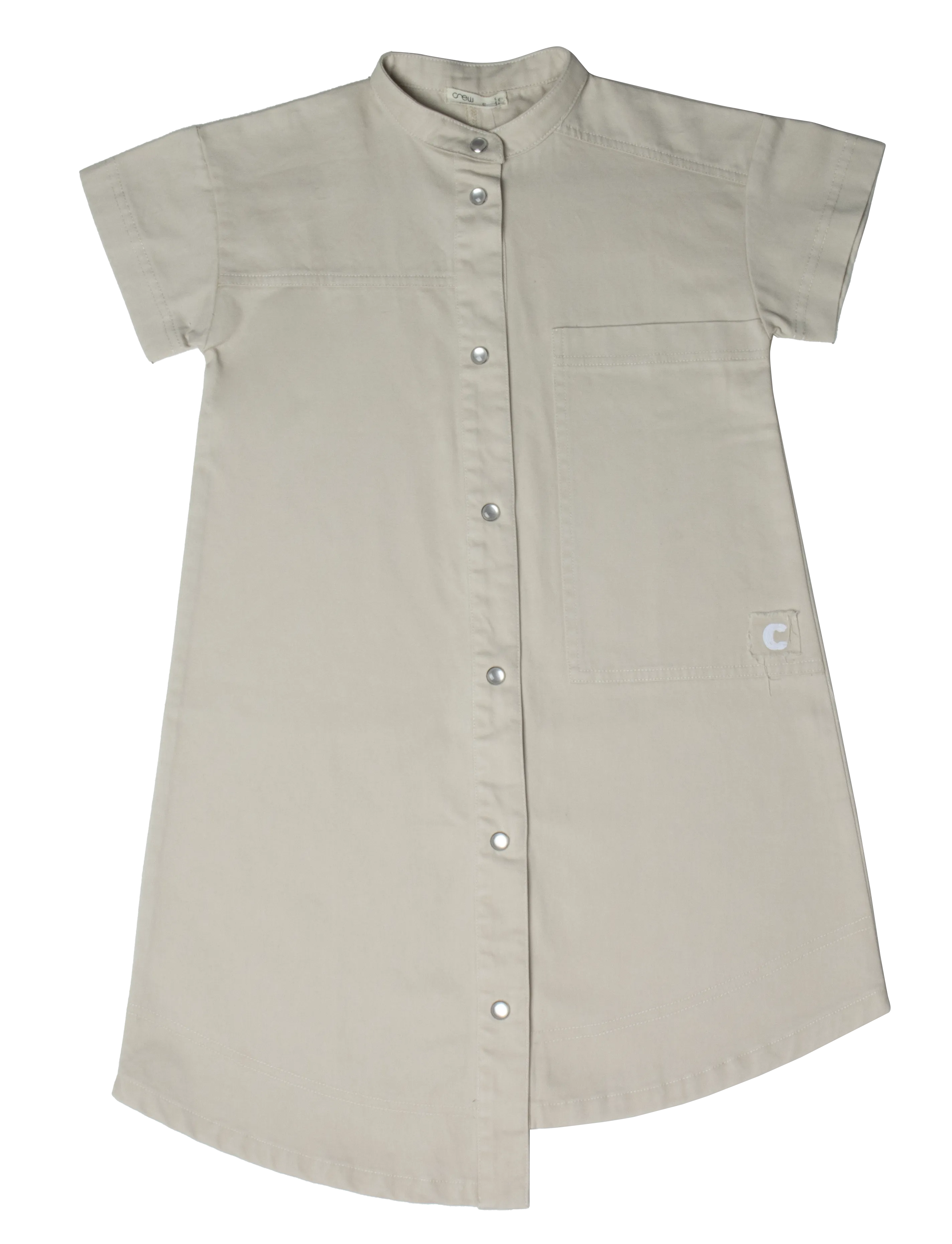 Utility stone shirt dress by Crew Kids