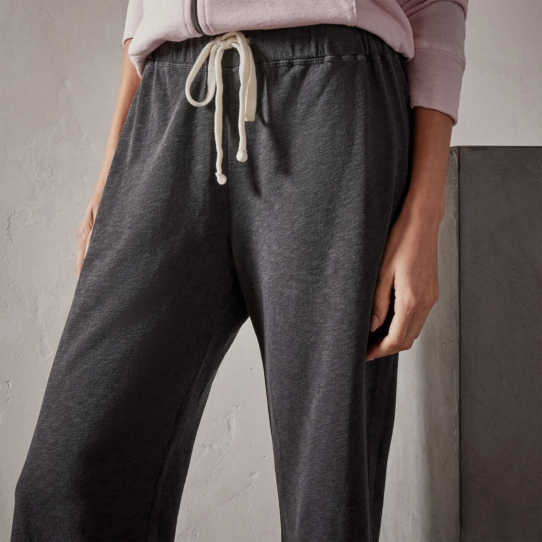 Vintage French Terry Cutoff Sweatpant - Carbon Pigment