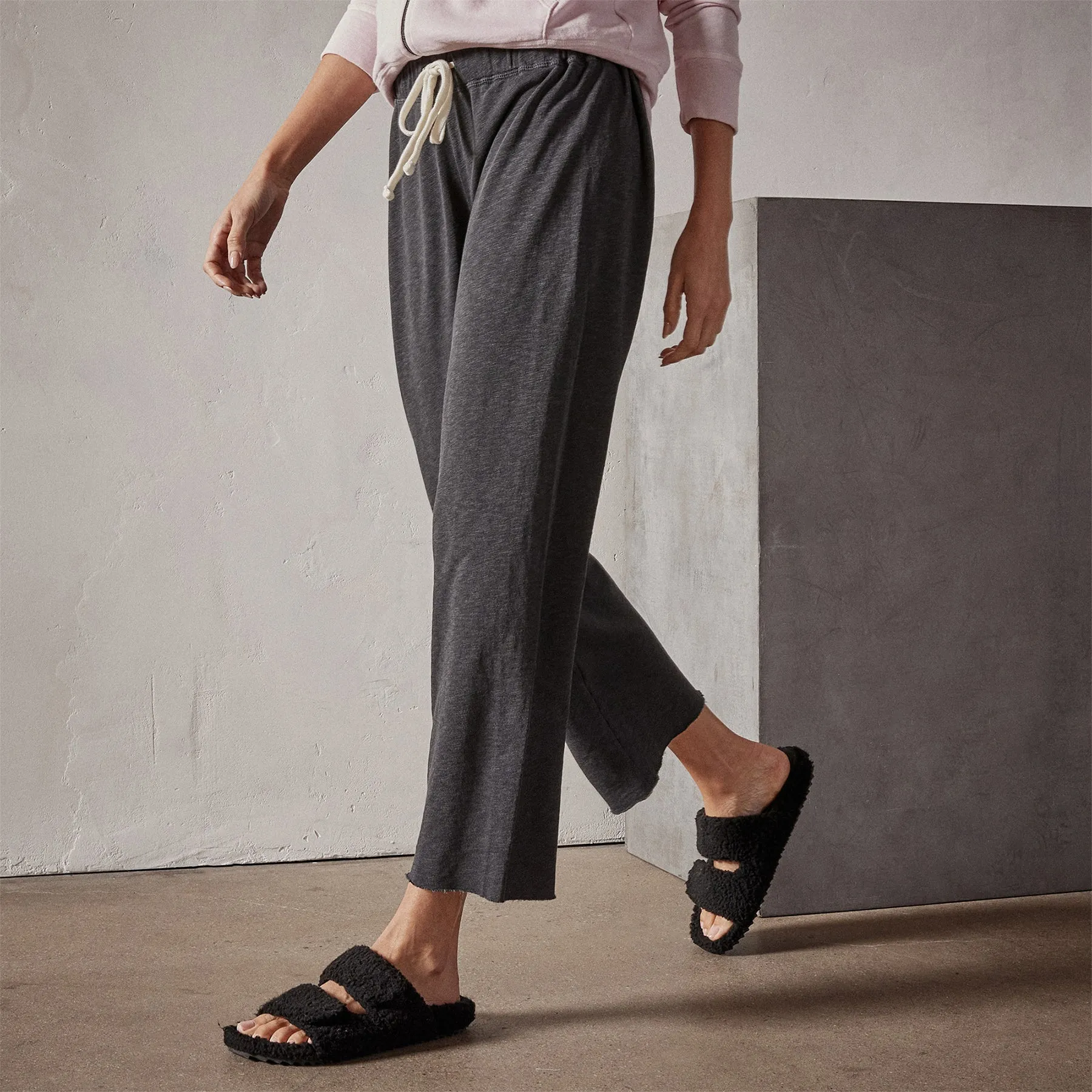 Vintage French Terry Cutoff Sweatpant - Carbon Pigment
