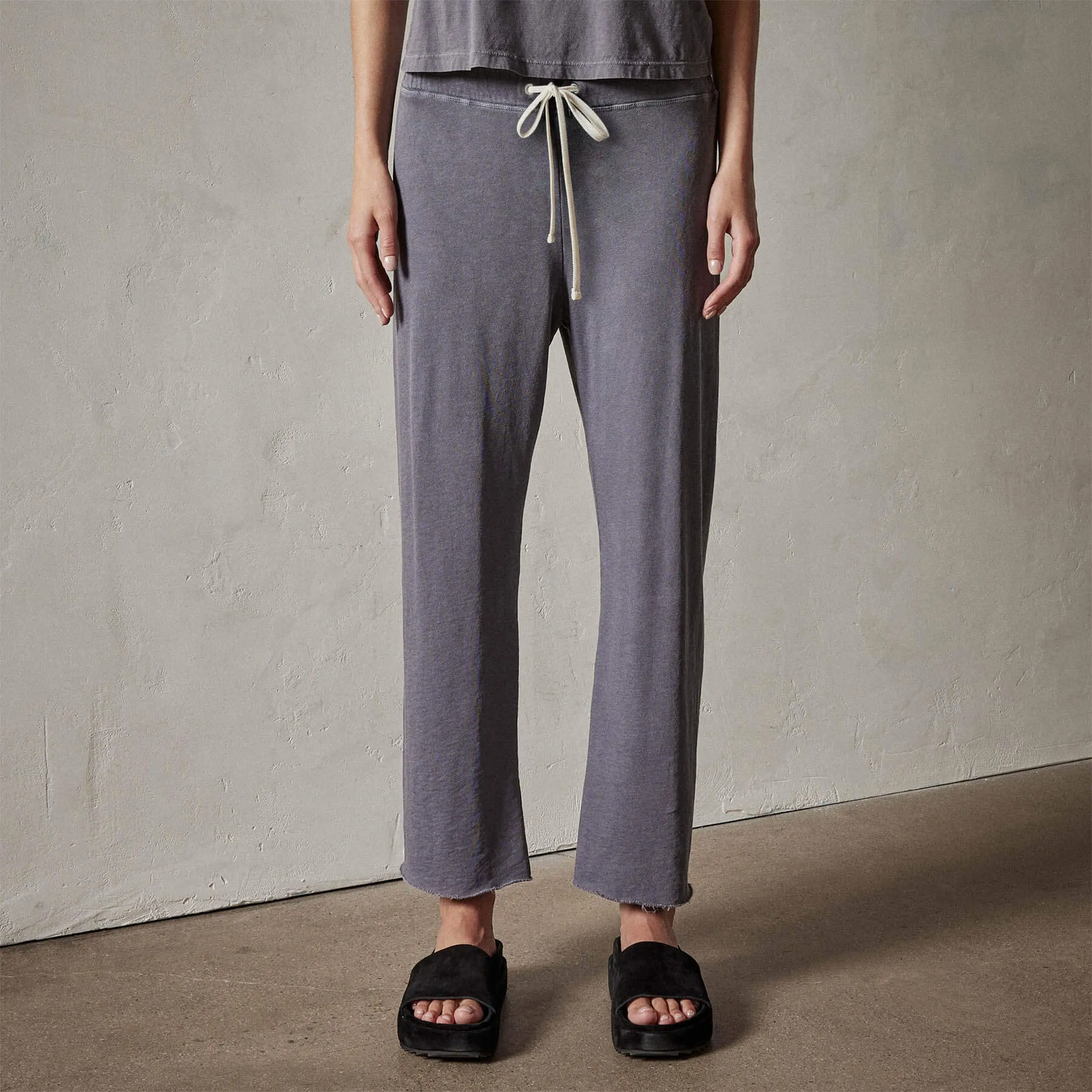 Vintage French Terry Cutoff Sweatpant - Flannel Pigment