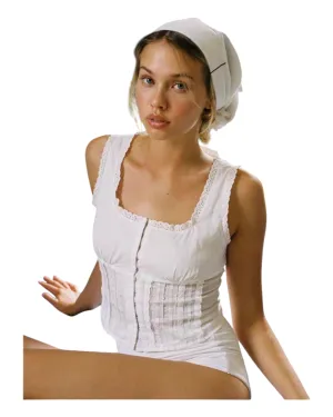 White Chic Sleeveless Lingerie