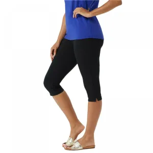 Wicked by Women with Control Women's Pedal Pusher Pants with Side Slits