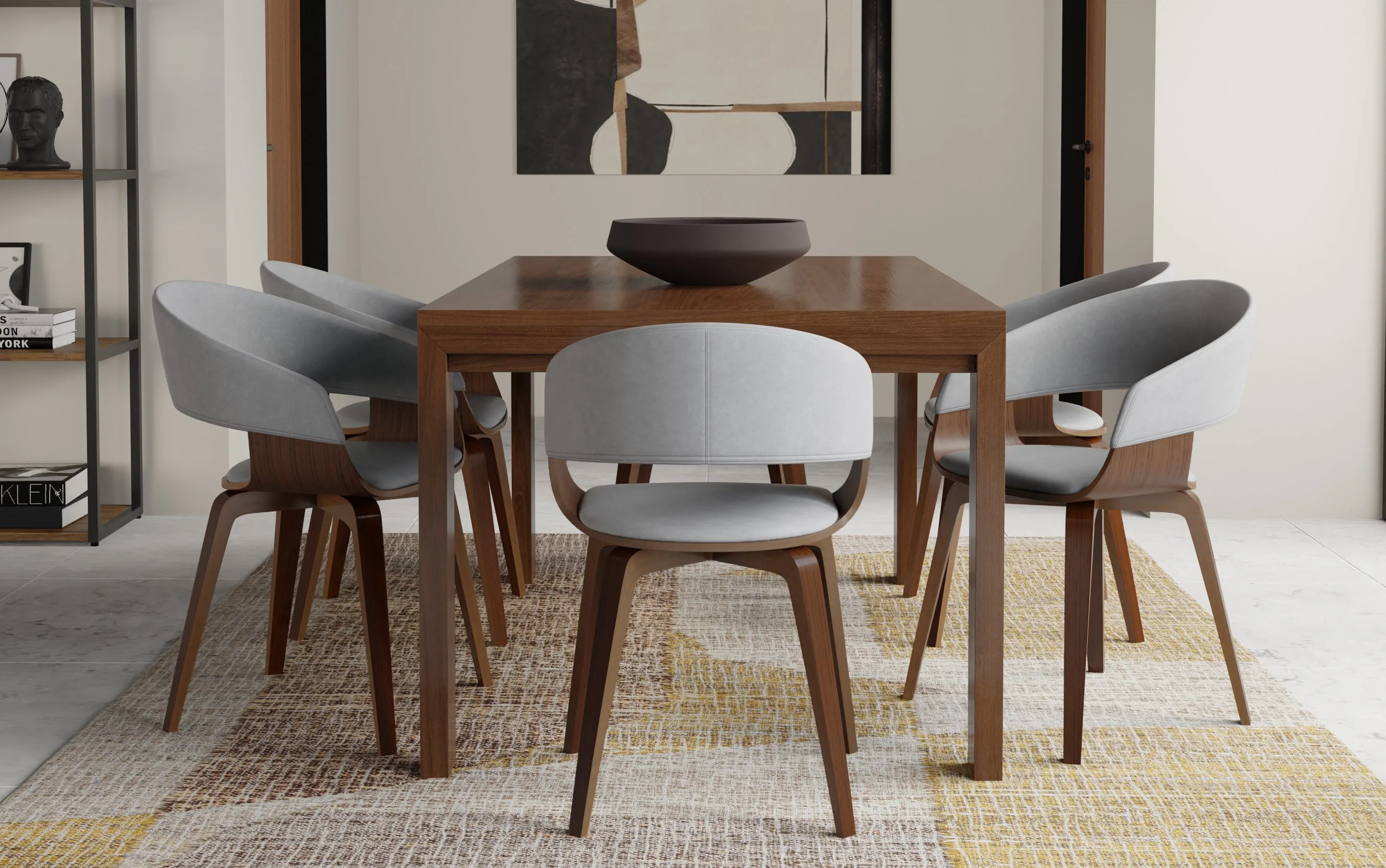 Wilson Rectangle Dining Table in Walnut