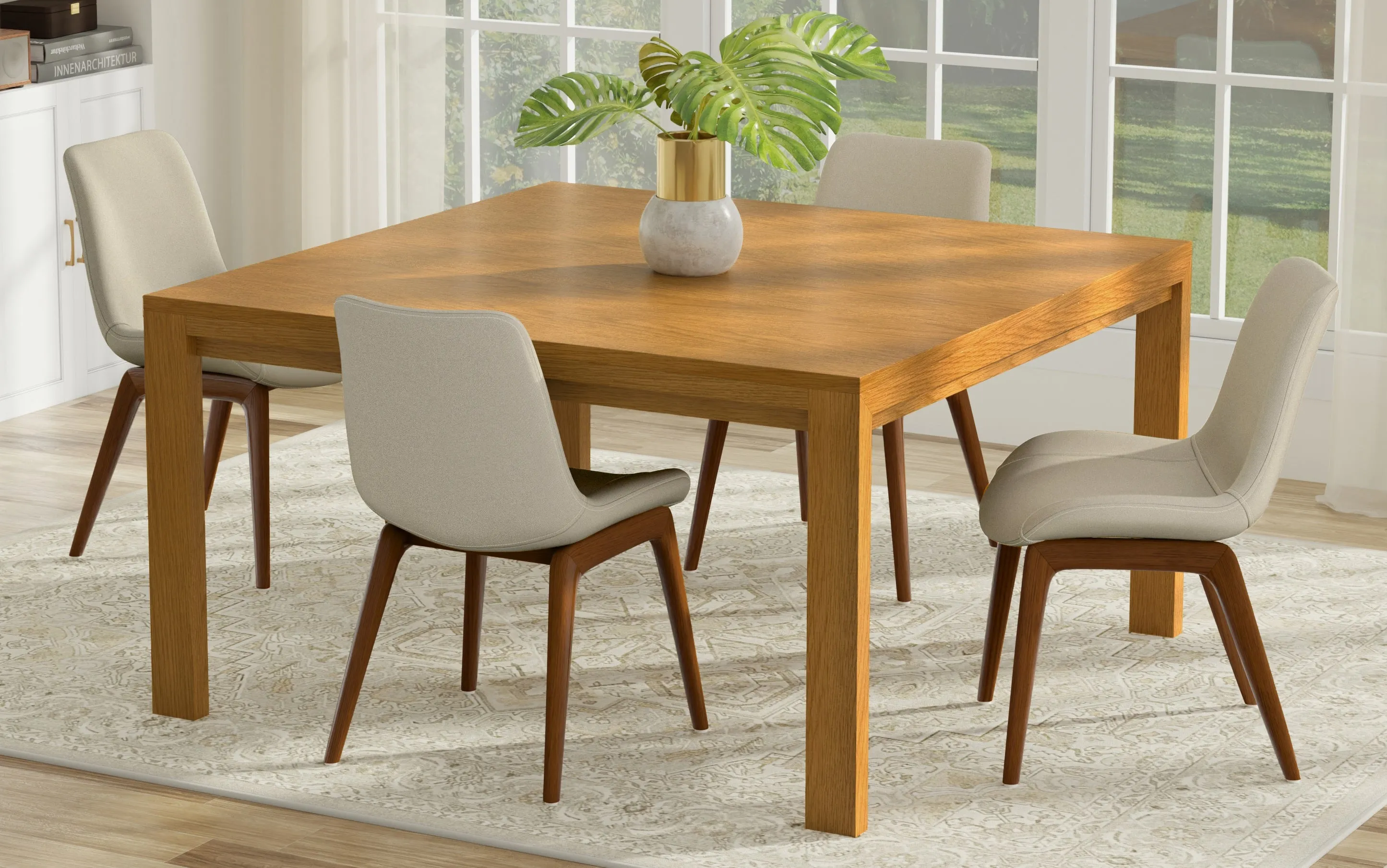Wilson Square Dining Table in Oak