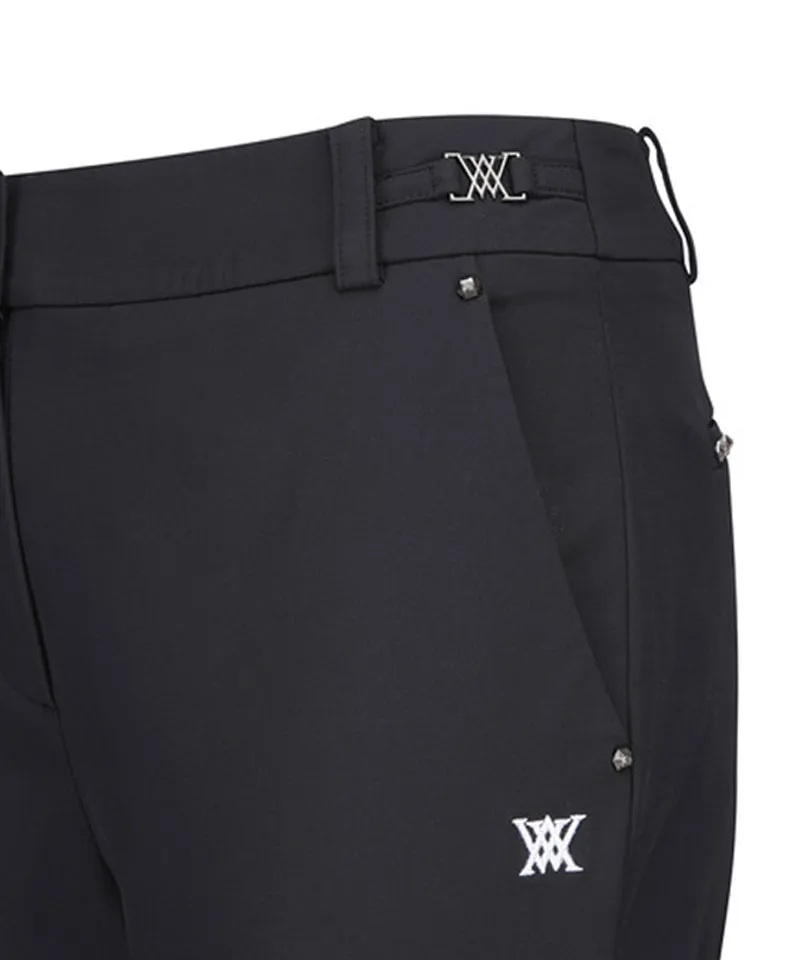 Women's Band Point Essential Long Pants - Black