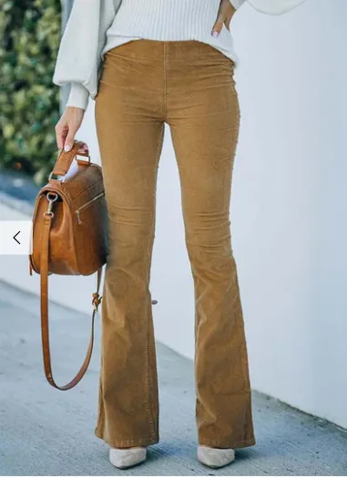Women's Wilma: Elegant, Slim-Fit Flared Trousers
