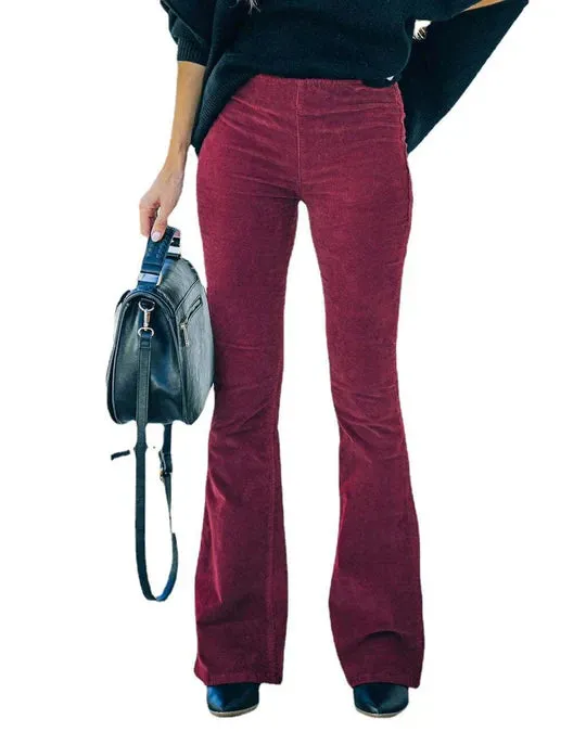 Women's Wilma: Elegant, Slim-Fit Flared Trousers