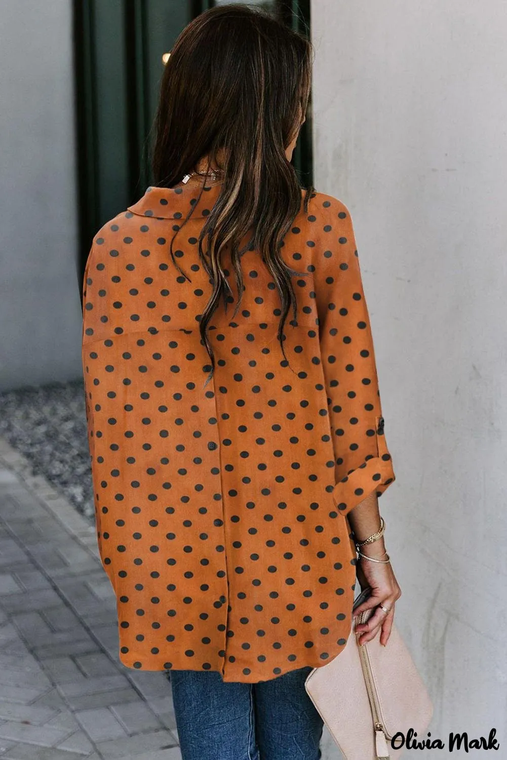 Xieyinshe - White Floral Button Down Long Sleeve Shirt
