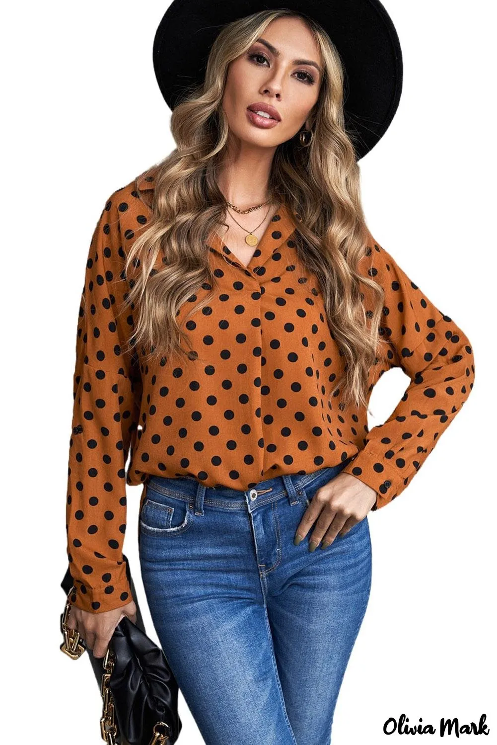 Xieyinshe - White Floral Button Down Long Sleeve Shirt