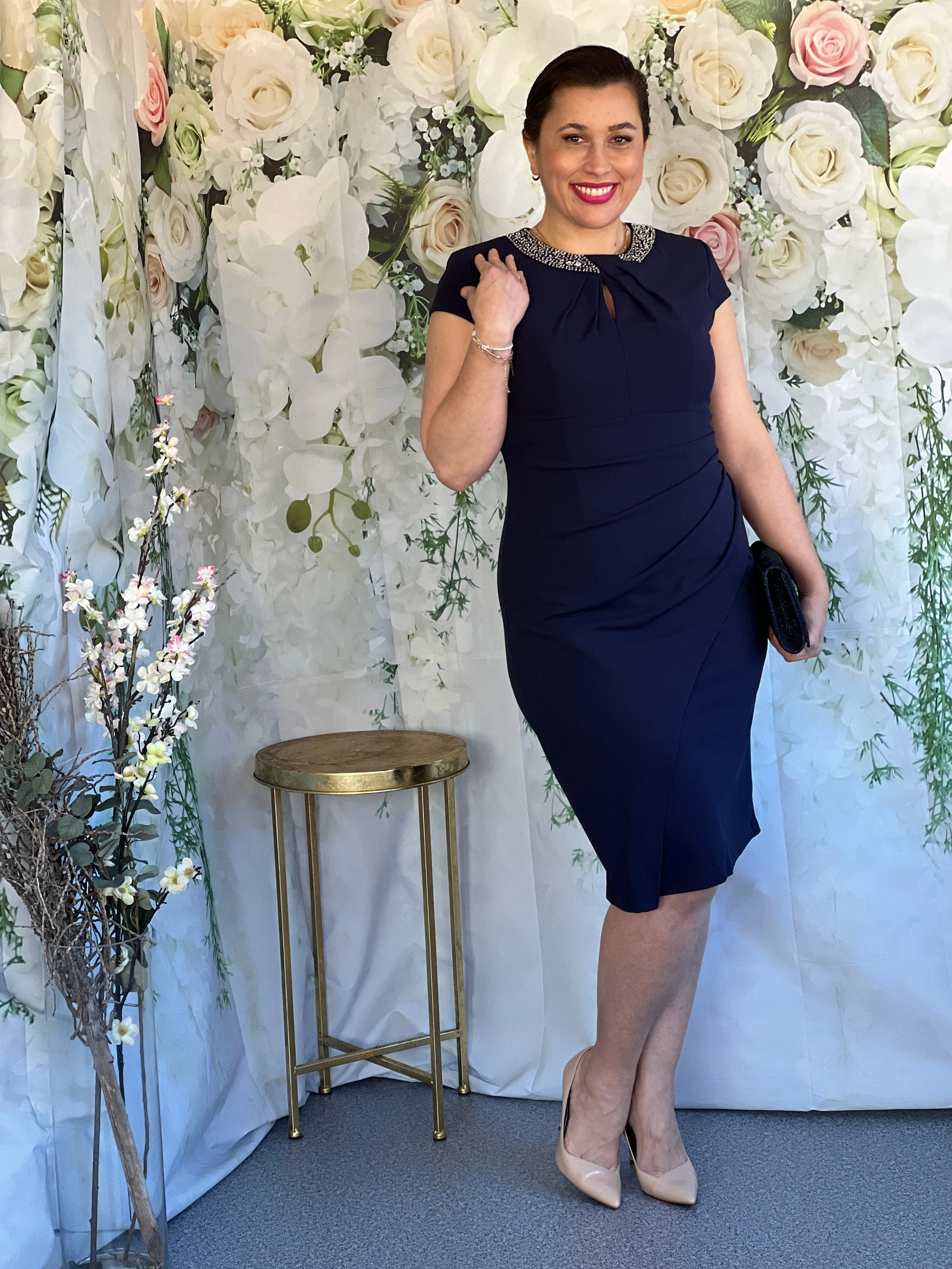 Yoko Navy Event Dress