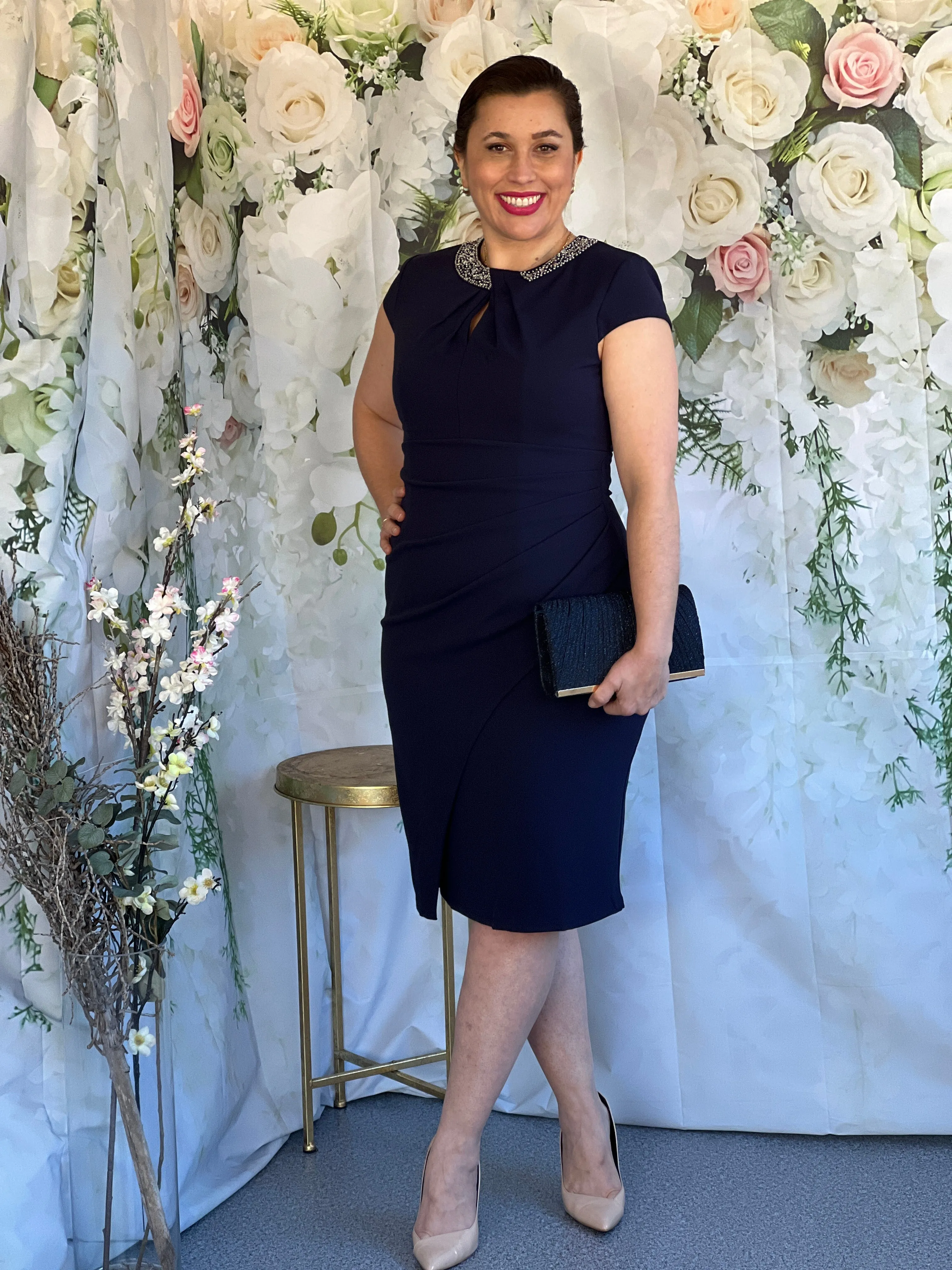 Yoko Navy Event Dress