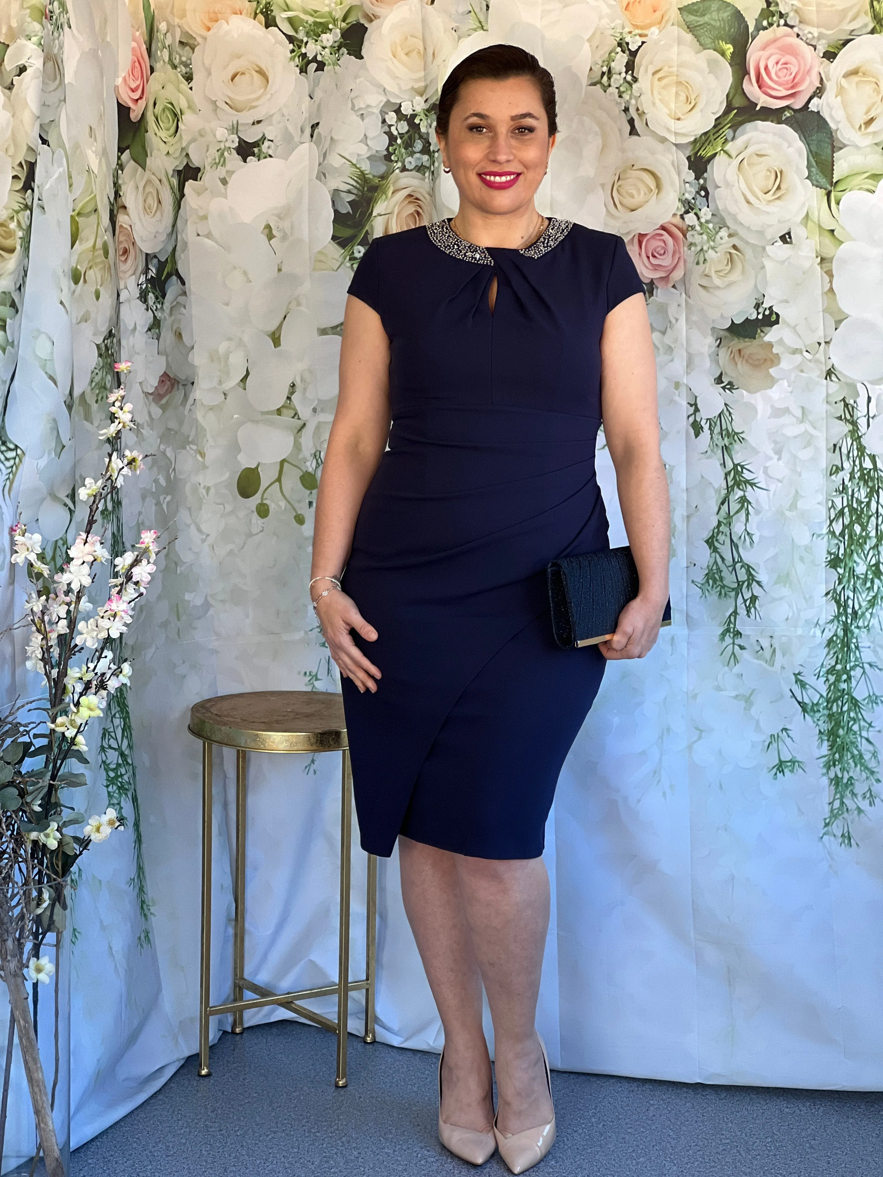 Yoko Navy Event Dress