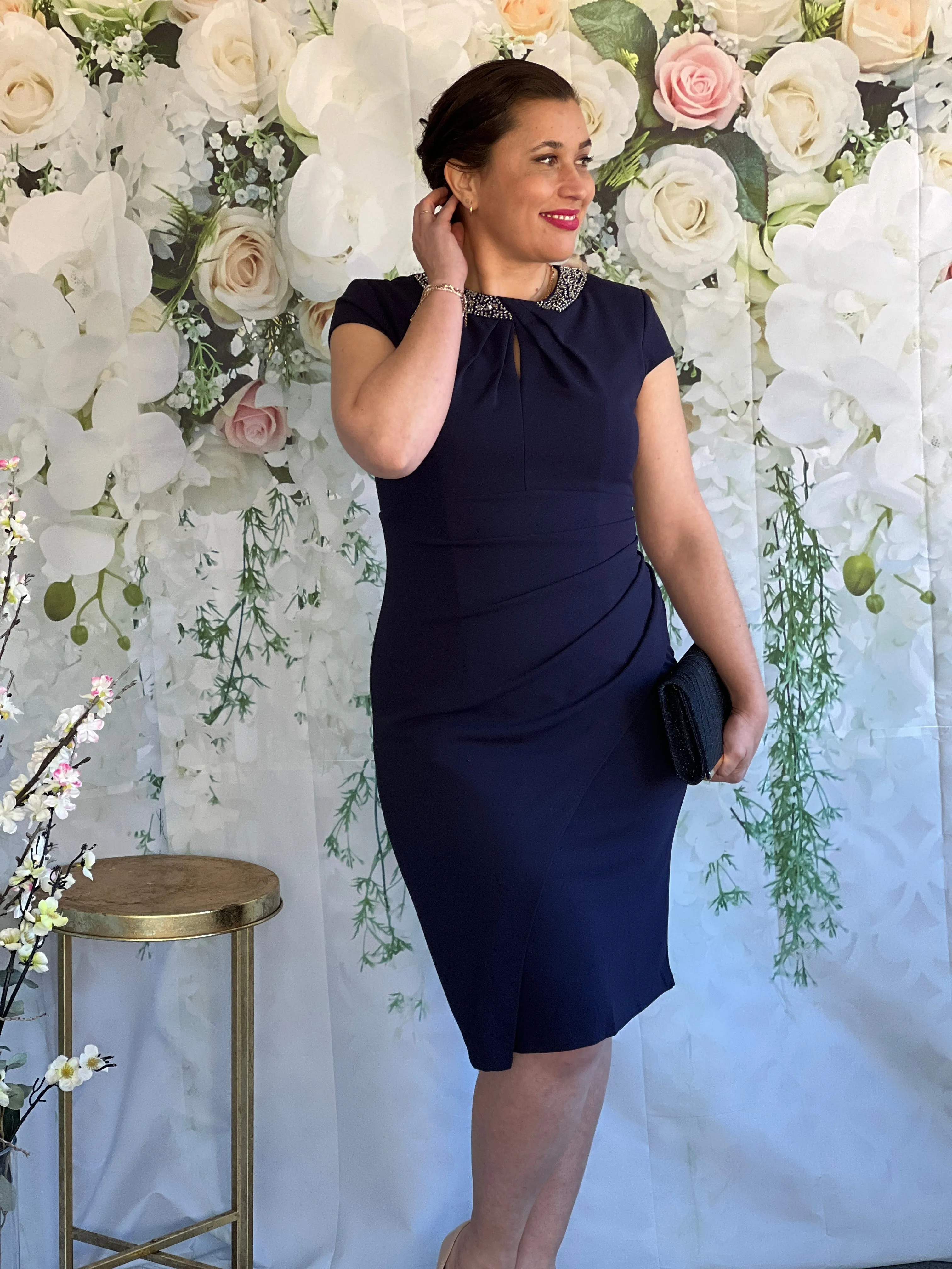 Yoko Navy Event Dress