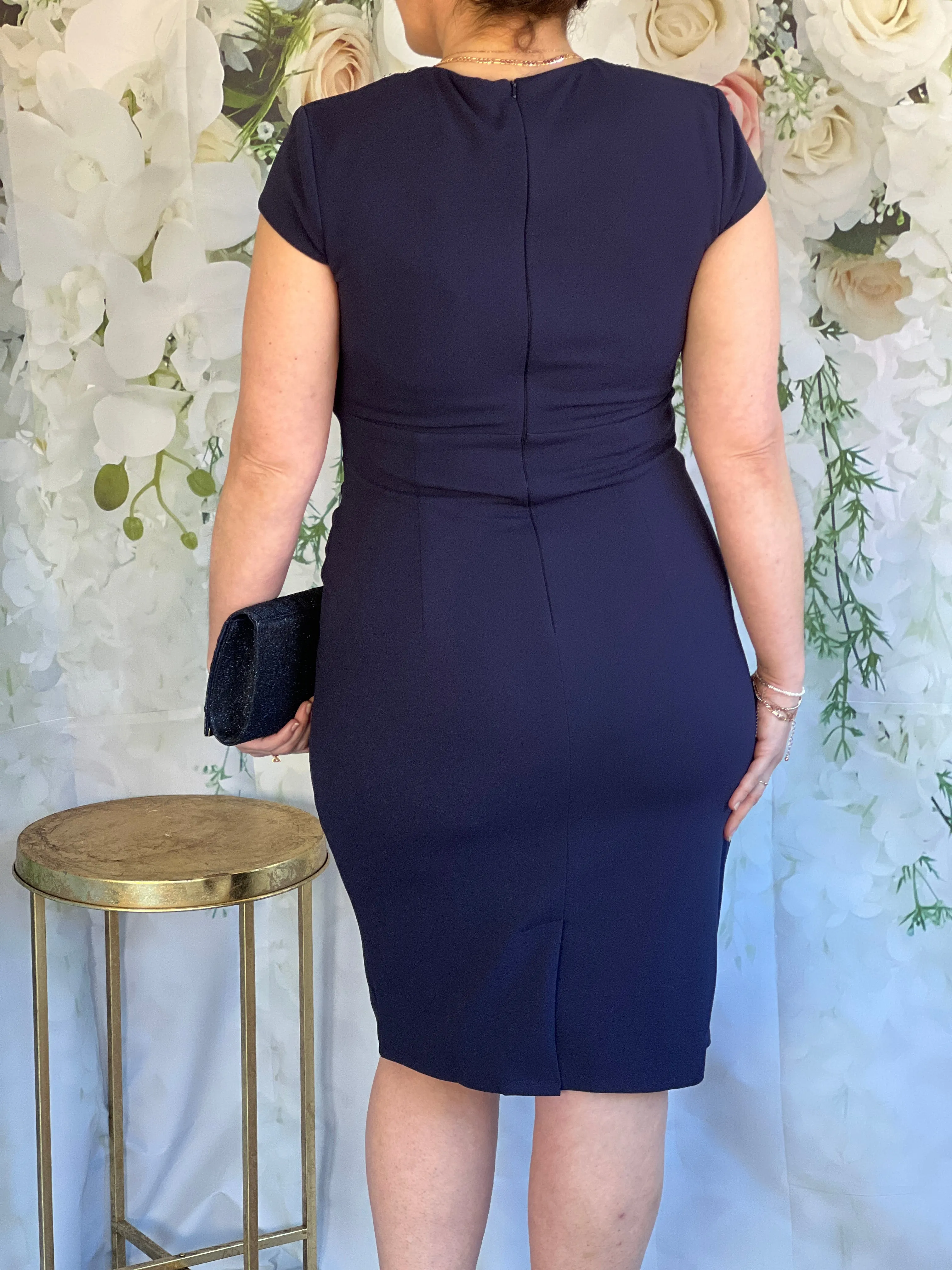 Yoko Navy Event Dress