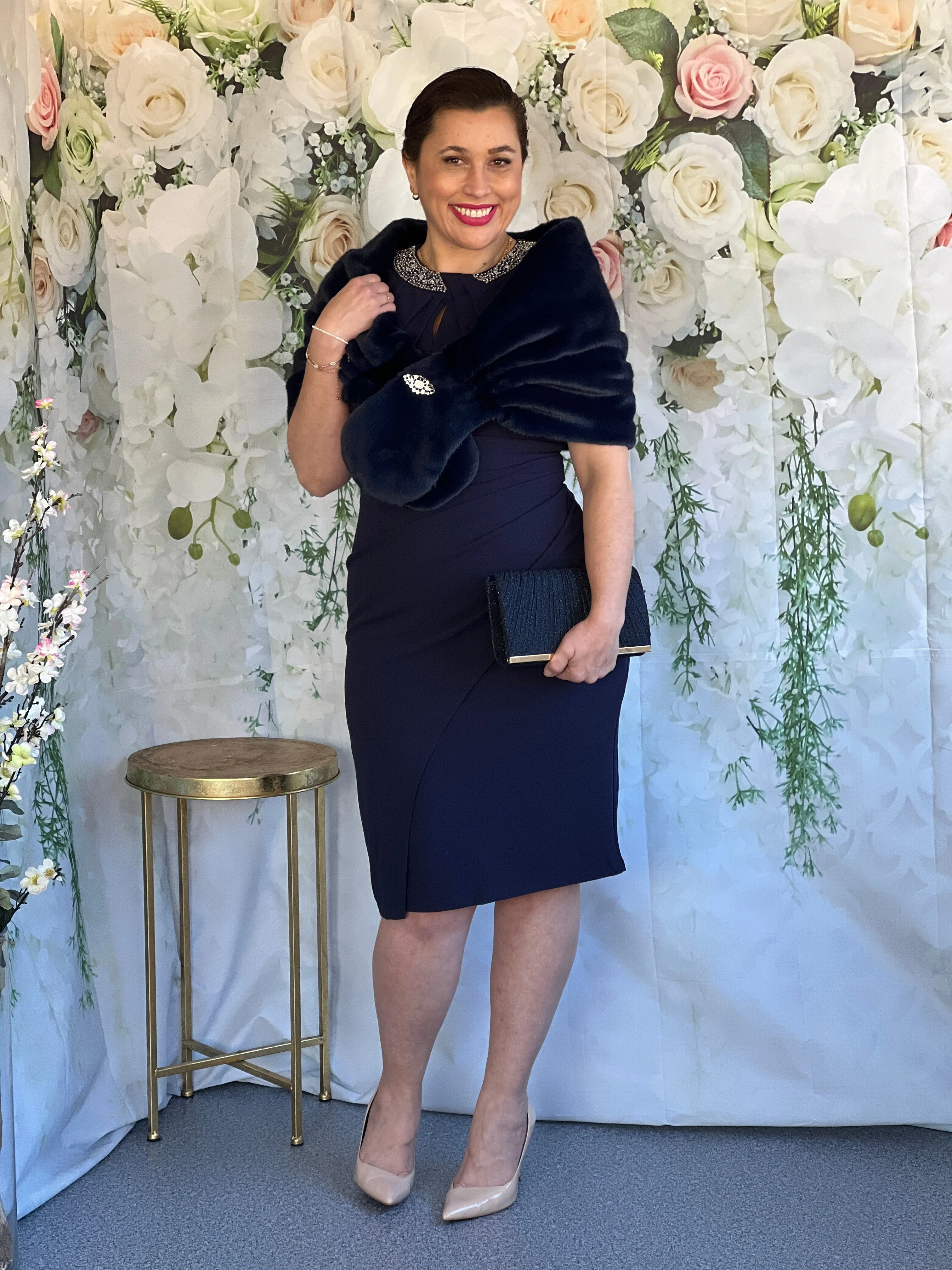 Yoko Navy Event Dress